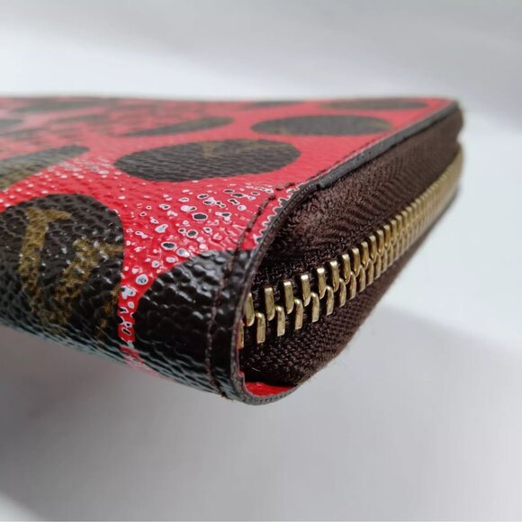Louis Vuitton Kusama Red Dot Pumpkin Long Zippy Wallet - Picture 3 of 10